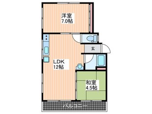 坂岡マンション(6)の物件間取画像